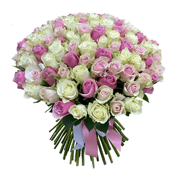 Ramo de rosas de colores (60 cm.)