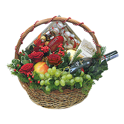 Basket by a holiday
